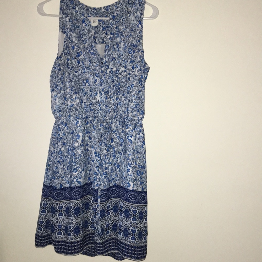 Gap dress. Size small. Blue floral pattern